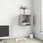 vidaXL Armario de pared madera contrachapada gris hormigón 37x37x37 cm vidaXL Armario de pared madera contrachapada gris hormigón 37x37x37 cm