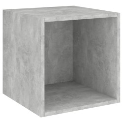 vidaXL Armario de pared madera contrachapada gris hormigón 37x37x37 cm