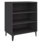 vidaXL Aparador de madera contrachapada gris 57x35x70 cm vidaXL Aparador de madera contrachapada gris 57x35x70 cm