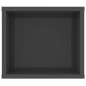 vidaXL Mueble de TV colgante contrachapada gris brillo 100x30x26,5 cm vidaXL Mueble de TV colgante contrachapada gris brillo 100x30x26,5 cm