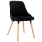 vidaXL Sillas de comedor 2 unidades terciopelo negro