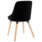 vidaXL Sillas de comedor 2 unidades terciopelo negro