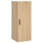 vidaXL Aparador de madera contrachapada roble Sonoma 34,5x34x180 cm vidaXL Aparador de madera contrachapada roble Sonoma 34,5x34x180 cm