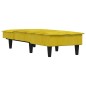vidaXL Sofá diván de terciopelo amarillo vidaXL Sofá diván de terciopelo amarillo