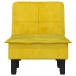 vidaXL Sofá diván de terciopelo amarillo vidaXL Sofá diván de terciopelo amarillo