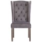 vidaXL Silla de comedor de terciopelo gris vidaXL Silla de comedor de terciopelo gris