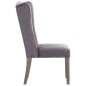 vidaXL Silla de comedor de terciopelo gris vidaXL Silla de comedor de terciopelo gris