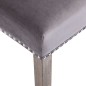 vidaXL Silla de comedor de terciopelo gris vidaXL Silla de comedor de terciopelo gris