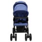 vidaXL Carrito para gemelos tandem de acero azul marino vidaXL Carrito para gemelos tandem de acero azul marino