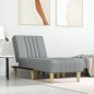 vidaXL Sofá diván de tela gris claro vidaXL Sofá diván de tela gris claro