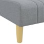 vidaXL Sofá diván de tela gris claro vidaXL Sofá diván de tela gris claro