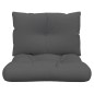 vidaXL Cojines para palets 2 unidades tela gris antracita vidaXL Cojines para palets 2 unidades tela gris antracita
