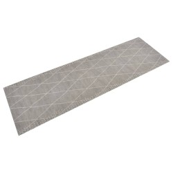vidaXL Alfombra de cocina lavable terciopelo dibujo rombos 60x180 cm