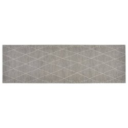 vidaXL Alfombra de cocina lavable terciopelo dibujo rombos 60x180 cm