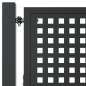 vidaXL Puerta de jardín acero gris antracita 105x150 cm