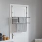 vidaXL Tendedero para balcón aluminio 89x25x(60-95) cm