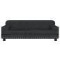 vidaXL Cama para perros de terciopelo negro 90x53x30 cm vidaXL Cama para perros de terciopelo negro 90x53x30 cm