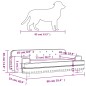 vidaXL Cama para perros de terciopelo negro 90x53x30 cm vidaXL Cama para perros de terciopelo negro 90x53x30 cm