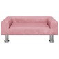 vidaXL Cama para perros de terciopelo rosa 70x45x26,5 cm vidaXL Cama para perros de terciopelo rosa 70x45x26,5 cm