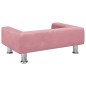 vidaXL Cama para perros de terciopelo rosa 70x45x26,5 cm vidaXL Cama para perros de terciopelo rosa 70x45x26,5 cm
