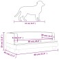 vidaXL Cama para perros de terciopelo crema 80x45x30 cm vidaXL Cama para perros de terciopelo crema 80x45x30 cm