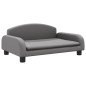 vidaXL Cama para perros de cuero sintético gris 70x45x30 cm vidaXL Cama para perros de cuero sintético gris 70x45x30 cm