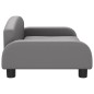 vidaXL Cama para perros de cuero sintético gris 70x45x30 cm vidaXL Cama para perros de cuero sintético gris 70x45x30 cm