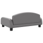 vidaXL Cama para perros de cuero sintético gris 70x45x30 cm vidaXL Cama para perros de cuero sintético gris 70x45x30 cm