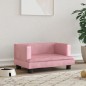 vidaXL Cama para perros de terciopelo rosa 60x40x30 cm vidaXL Cama para perros de terciopelo rosa 60x40x30 cm
