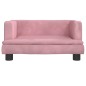 vidaXL Cama para perros de terciopelo rosa 60x40x30 cm vidaXL Cama para perros de terciopelo rosa 60x40x30 cm