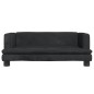 vidaXL Cama para perros de terciopelo negro 80x45x30 cm vidaXL Cama para perros de terciopelo negro 80x45x30 cm