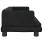 vidaXL Cama para perros de terciopelo negro 80x45x30 cm vidaXL Cama para perros de terciopelo negro 80x45x30 cm