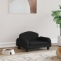 vidaXL Cama para perros de tela negra 50x40x30 cm