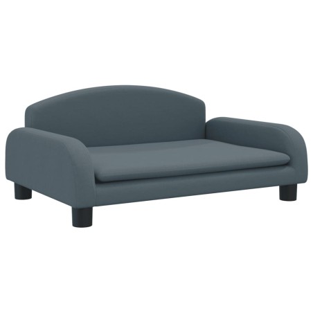 vidaXL Cama para perros de tela gris oscuro 70x45x30 cm