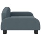 vidaXL Cama para perros de tela gris oscuro 70x45x30 cm vidaXL Cama para perros de tela gris oscuro 70x45x30 cm