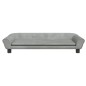 vidaXL Cama para perros de terciopelo gris claro 100x50x21 cm
