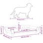 vidaXL Cama para perros de terciopelo marrón 100x50x21 cm vidaXL Cama para perros de terciopelo marrón 100x50x21 cm