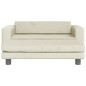 vidaXL Cama para perros con extensión terciopelo crema 100x50x30 cm vidaXL Cama para perros con extensión terciopelo crema 100x50x30 cm