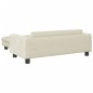 vidaXL Cama para perros con extensión terciopelo crema 100x50x30 cm vidaXL Cama para perros con extensión terciopelo crema 100x50x30 cm