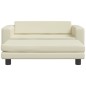 vidaXL Cama de perros con extensión cuero sintético crema 100x50x30 cm vidaXL Cama de perros con extensión cuero sintético crema 100x50x30 cm