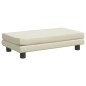 vidaXL Cama de perros con extensión cuero sintético crema 100x50x30 cm vidaXL Cama de perros con extensión cuero sintético crema 100x50x30 cm