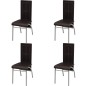 vidaXL Conjunto de Comedor rmuy Cómodo Pack de Cinco Piezas de Color Marrón vidaXL Conjunto de Comedor rmuy Cómodo Pack de Cinco Piezas de Color Marrón