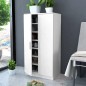 vidaXL Mueble zapatero con 7 estantes blanco vidaXL Mueble zapatero con 7 estantes blanco