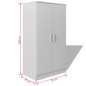 vidaXL Mueble zapatero con 7 estantes blanco vidaXL Mueble zapatero con 7 estantes blanco