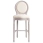 vidaXL Tabuerete de cocina 2 unidades lino blanco vidaXL Tabuerete de cocina 2 unidades lino blanco