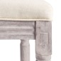 vidaXL Tabuerete de cocina 2 unidades lino blanco vidaXL Tabuerete de cocina 2 unidades lino blanco