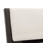 vidaXL Estructura de cama con LED cuero PE gris y blanco 120x200 cm vidaXL Estructura de cama con LED cuero PE gris y blanco 120x200 cm