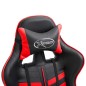 vidaXL Silla de gaming de cuero sintético rojo vidaXL Silla de gaming de cuero sintético rojo