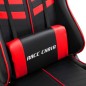 vidaXL Silla de gaming de cuero sintético rojo vidaXL Silla de gaming de cuero sintético rojo