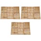 vidaXL Baldosas de porche 18 unidades madera marrón 50x50 cm